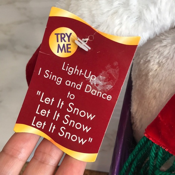 Holiday time Christmas singing snowman “let it snow” plush in box - Picture 6 of 12